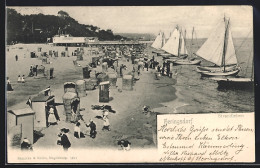 AK Heringsdorf /Ostsee, Strandleben Aus Der Vogelschau  - Andere & Zonder Classificatie