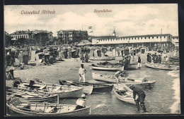 AK Ahlbeck /Ostsee, Strandleben Mit Fischerbooten  - Andere & Zonder Classificatie