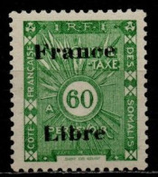 Côte Des Somalis YT Taxe 35 Neuf Sans Charnière XX MNH - Unused Stamps