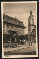 AK Bad Ilmenau, Strassenpartie Mit Blick Nach Der Kirche  - Ilmenau