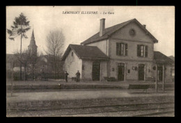 55 - SAMPIGNY - LES QUAIS DE LA GARE DE CHEMIN DE FER - EDITEUR CATEUX - Autres & Non Classés