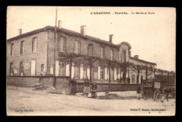 55 - NEUVILLY - LA MAIRIE ET ECOLE - EDITEUR MOISSON - Other & Unclassified