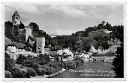 FRIBOURG - La Sarine, Tours Et Pont Suspendu Du Gotteron - Fribourg