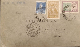 MI) 1931, ARGENTINA, FROM BUENOS AIRES TO SWITZERLAND, AIR MAIL, MULTIPLE STAMP, XF - Used Stamps