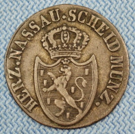 Nassau • 3 Kreuzer 1810 • Fr. August + Fr. Wilhelm • Var. 5 • German States • Silber 295 ‰  = 1/20 Gulden • [24-856] - Groschen & Andere Kleinmünzen