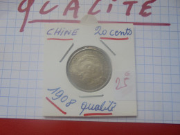 +++QUALITE+++KWANG-TUNG 20 Cents 1890-1908 ARGENT (A.5) - Cina