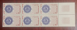 France 1967   Bloc De 6 Timbres  N** YT N° 1534 LIONS INTERNATIONAL - Mint/Hinged