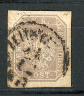 AUTRICHE - JOUR 1863 Yv. N° 9 (o)  (1,05k) Brun-lilas Cote  22,5 Euro  BE 2 Scans - Dagbladen