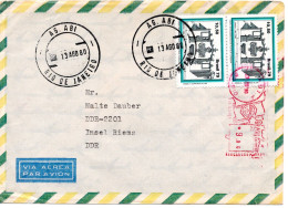 79586 - Brasilien - 1980 - 2@Cr10,50 Briefmarkenausstellung MiF A LpBf AG ABI -> DDR - Storia Postale