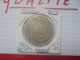 +++QUALITE+++MAROC 20 FRANCS 1933 ARGENT+++ (A.5) - Morocco