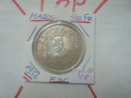 +++TOP QUALITE+++MAROC 500 FRANCS 1956 ARGENT+++ (A.5) - Marokko