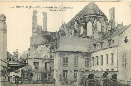 02 - SOISSONS  -  ABSIDE DE LA CATHEDRALE - MARS 1919 - Soissons