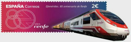 ESPAGNE SPANIEN SPAIN ESPAÑA 2021 80th ANNIVERSARY RAILWAYS RENFE MNH ED 5455 MI 5499 YT 5209 SC 4490 SG 5455 - Nuovi