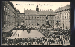 AK Wien, Hofburg, Burgwache-Ablösung Auf Dem Hof  - Sonstige & Ohne Zuordnung