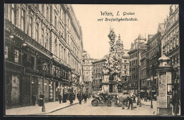 AK Wien, Graben, Kutsche An Der Dreifaltigkeitssäule  - Autres & Non Classés