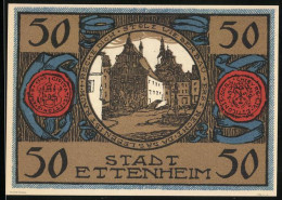 Notgeld Ettenheim 1922, 50 Pfennig, Strassenpartie Mit Blick Auf Kirche  - [11] Emissions Locales