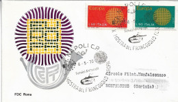 Fdc Roma: EUROPA (1970); Viaggiata; AS_Napoli - FDC