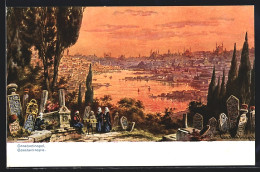 Künstler-AK Constantinople, Panoramaansicht Der Stadt  - Turkey