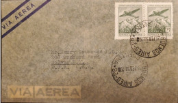 MI) 1950, ARGENTINA, BUENOS AIRES TO NEW YORK - UNITED STATES, AIR MAIL, STAMP STATE AIRLINES, XF - Oblitérés