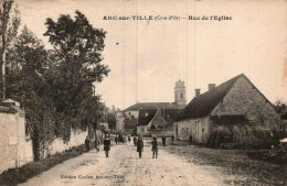 N°4214 W -cpa Arc Sur Tille -rue De L'église- - Andere & Zonder Classificatie