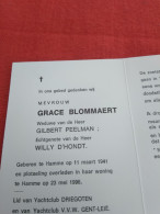 Doodsprentje Grace Blommaert / Hamme 11/3/1941 - 23/5/1996 ( Gilbert Peelman / Willy D'Hondt ) - Religion &  Esoterik
