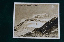 Everest 1924 6x8cm Player Cigarettes Card The Summit Of Everest Himalaya  Alpinisme Escalade Mountaineering - Player's