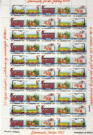 Danemark - 1985- Feuillet De 50  Vignettes Jul - Noel - Train - Sapin  -  Neufs** - MNH - Nuovi