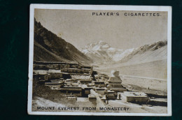 Everest 1924 6x8cm Player Cigarettes Card Everest From Monastery Himalaya  Alpinisme Escalade Mountaineering - Player's