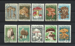 Romania 1958 Mushrooms Y.T. 1580/1589 (0) - Used Stamps
