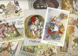 Lot 1687 De 10 CPA Lapin Bunny Dont Gaufrés Embossed Déstockage Pour Revendeurs Ou Collectionneurs - 5 - 99 Postkaarten