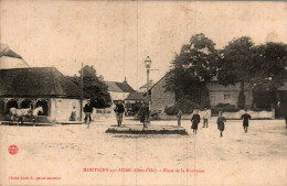 N°4218 W -cpa Montigny Sur Aube -place La Fontaine- - Other & Unclassified