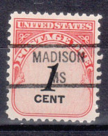 USA Precancel Vorausentwertungen Preo Locals Mississippi, Madison 841 - Precancels