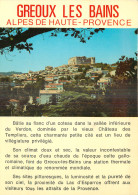 04 - GREOUX LES  BAINS - Gréoux-les-Bains