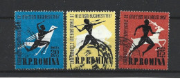 Romania 1957 Athletics Y.T. 1536/1538 (0) - Usati