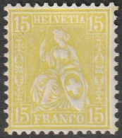 Schweiz: 1878, Mi. Nr. 31, Freimarke: 15 C. Sitzende Helvetia, Wertziffer In Den Ecken.   **/MNH - Ungebraucht