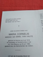 Doodsprentje Maria Cornelis / Hamme 5/7/1918 Dendermonde 20/6/1996 ( Emiel Van  Haute ) - Godsdienst & Esoterisme