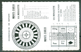 CP Roulette Jeu Monte Carlo  Monaco  Pour L'Allemagne 1957   - Non Classés