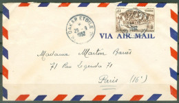 AOF  LSC  Dakar étoile Pour Paris Septembre 1952  Par Air Mail   - Lettres & Documents