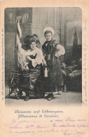 & Folklore Alsacienne Et Lorraine CPA + Timbre Reich Cachet 1900 Coiffe Costume Fileuse Rouet Alsace - Alsace