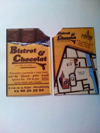 Carte De Visite Bistrot & Chocolat Strasbourg - Cartoncini Da Visita