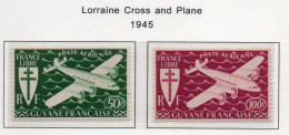 Guyane YT PA 26-27 Neuf Sans Charnière XX MNH - Unused Stamps