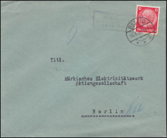 Landpost Cammer über Belzig, Brief BELZIG 16.8.34 - Storia Postale