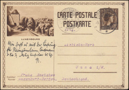 Luxemburg Bildpostkarte P 107 Charlotte: Luxembourg, DOMMELDANGE 9.3.1933 - Altri & Non Classificati