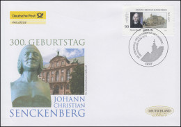 2588 Johann Christian Senckenberg, Schmuck-FDC Deutschland Exklusiv - Briefe U. Dokumente