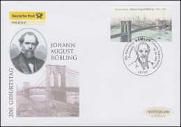 2544 Johann August Röbling, Schmuck-FDC Deutschland Exklusiv - Briefe U. Dokumente