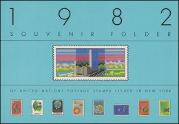 UNO New York Jahressammelmappe Souvenir Folder 1982, Postfrisch ** - Autres & Non Classés