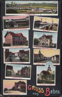 Ansichtskarte Gruss Aus Bebra - Mit 10 Ansichten U.a. Bahnhof, BEBRA  25.7.1912 - Autres & Non Classés