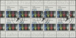 2038 Fraunhofer Gesellschaft - 10er-Bogen ESSt - 1991-2000