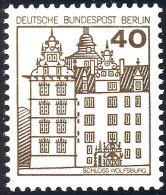 614 Burgen Und Schlösser 40 Pf Wolfsburg, Alte Fluoreszenz, ** - Unused Stamps