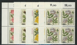 680-683 Wofa Gartenrosen 1982, E-Vbl O.l. Satz ** - Unused Stamps